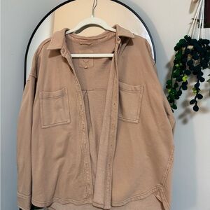 Aerie Light Brown Knit Top